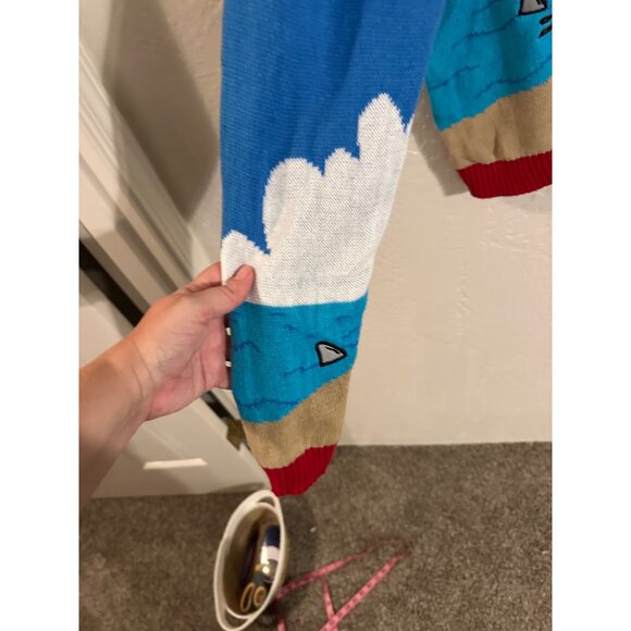 33 Degrees Santa Riding A Flamingo Ugly Christmas Sweater - Picture 2 of 11